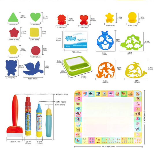 100x80CM Magic Water Christ Mat – Повторное использование Doodle Board Montesori Education игрушки для детей