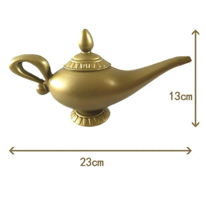 Aladdin Genie Lamp Prop - Vintage Decorative Teapot, Retro Magic Lamp Ornament на Хэллоуин, рождественское и вечернее украшение