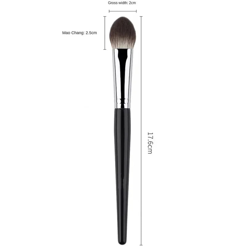 1/2PCS Peach Heart Blusher Brush – Small Flat Precise Brush for Powder, Cream & Liquid Blush
