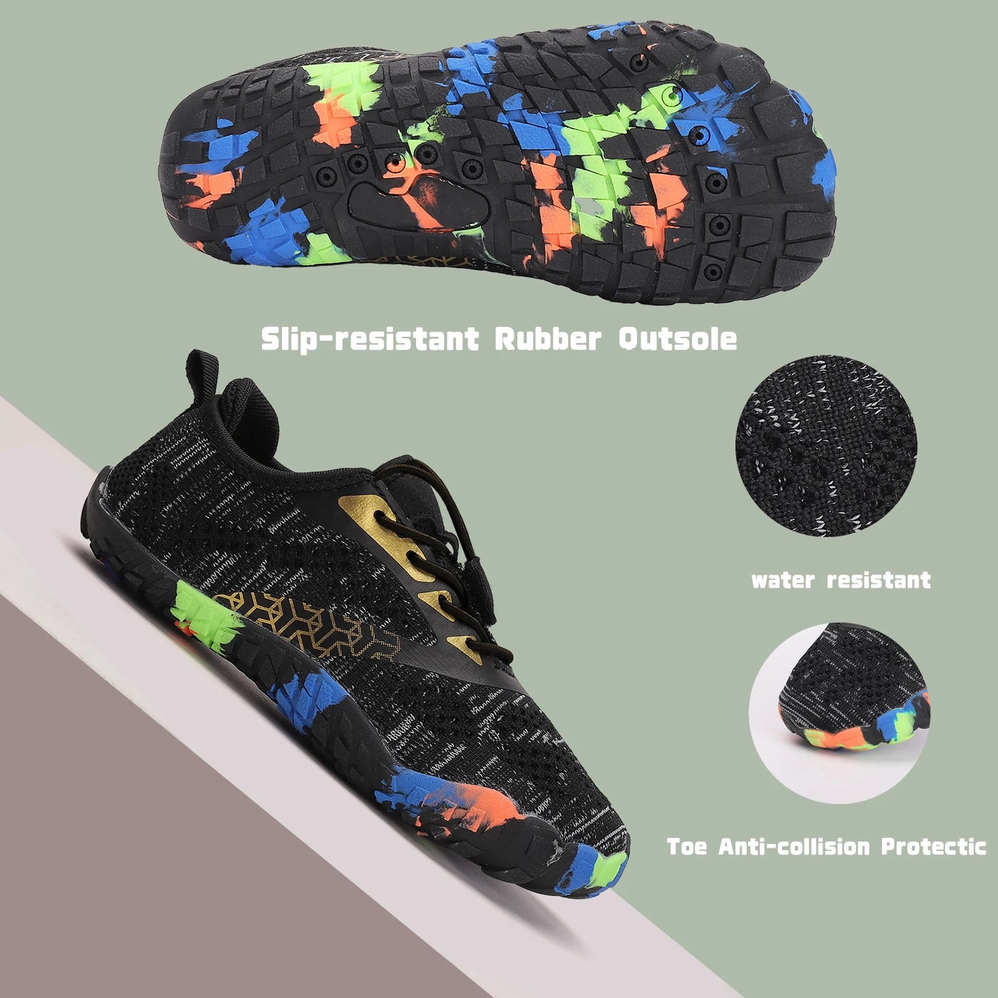 Дети Аква Туфли – Быстрые сухие пляжи & Water Sneakers для мальчиков и девочек