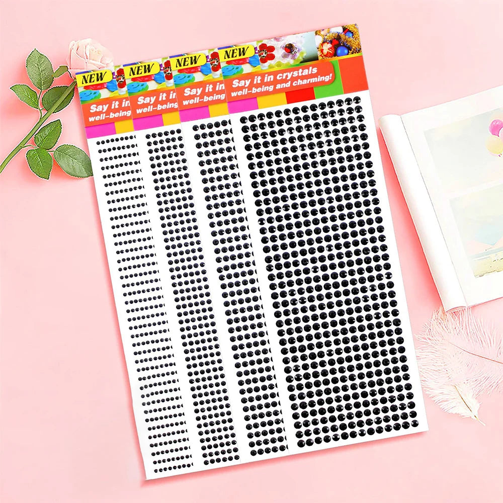 1040/900/504Pcs Acrilic Driill DIY Crystal Rinestone самодельные наклейки для телефонных звонков, карт и ремесел