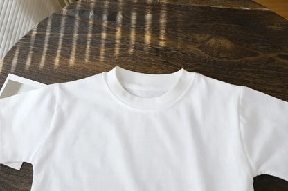 2-10Y Children’s Pure Cotton Short Sleeve Pullover T-Shirt – Baby Boys & Girls Summer Tops