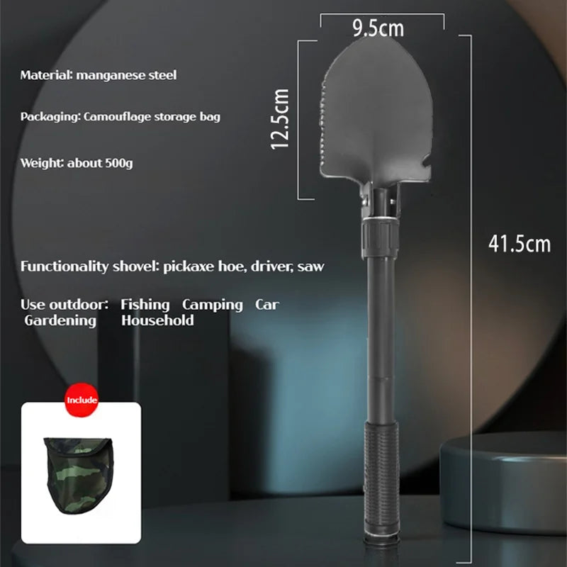 1PC Outdor loadable Camping Shovel – Многофункциональный инструмент для прогулки, Портативный сад и выжить