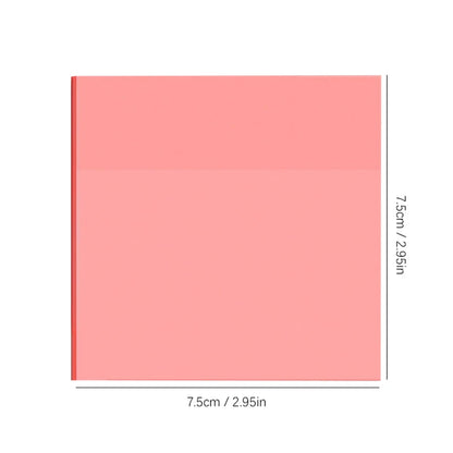 50 Sheets Transparent Sticky Notes – Waterproof Message & Signature Stickers for Notebooks