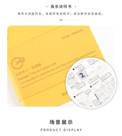 Kinbor Weekly Planner Notebook – Недатированная Daily & Monthly Agenda Journa