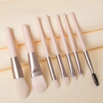 8Pcs Miscup Brush Set Concealer Brush Blosh Llous Lowder Brush Eye Show Highlighter Foundation Brush Bresh Breaty Instruments