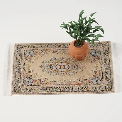 1:12 Масштаб турецкой миниатюрной коврики «Кукольный домик» — покрытие для игровых аксессуаров и кукол