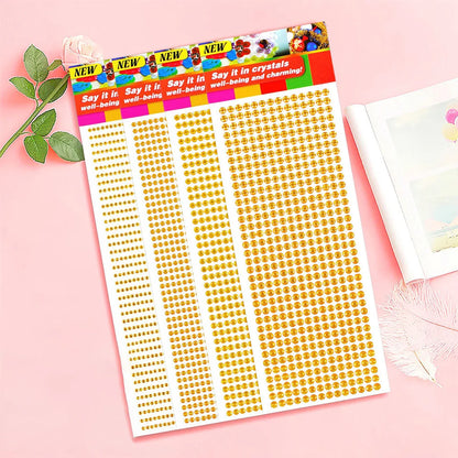 1040/900/504Pcs Acrilic Driill DIY Crystal Rinestone самодельные наклейки для телефонных звонков, карт и ремесел