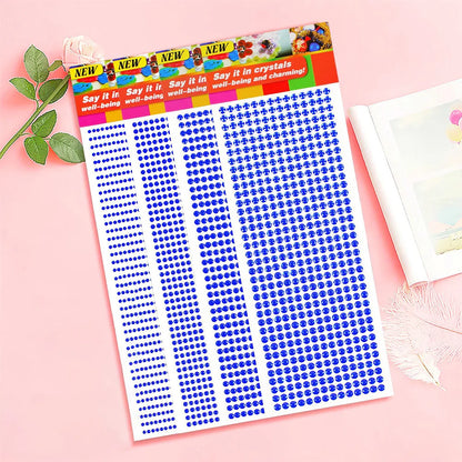 1040/900/504Pcs Acrilic Driill DIY Crystal Rinestone самодельные наклейки для телефонных звонков, карт и ремесел