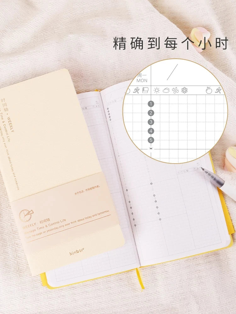 Kinbor Weekly Planner Notebook – Недатированная Daily & Monthly Agenda Journa