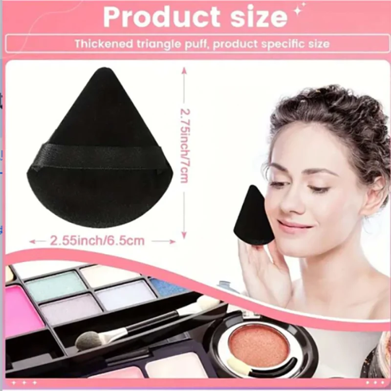 10 Piece Triangle Powder Puff Set – Мокрые и сухие косметические губки для Lose Powder & Foundation
